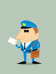Cartoon postman