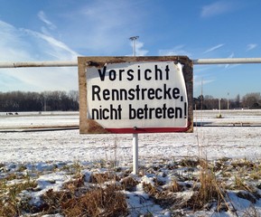 Schild nicht betreten