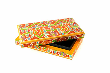 indian lacquered rectangular box for jewel
