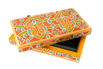 indian lacquered rectangular box for jewel