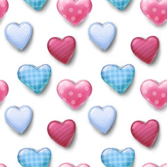 seamless pattern with hearts