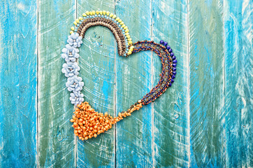 Schmuck in Herzform