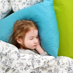 Adorable little girl sleeping