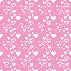 seamless pattern with hearts