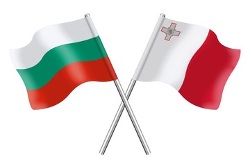 Flags: Bulgaria and Malta