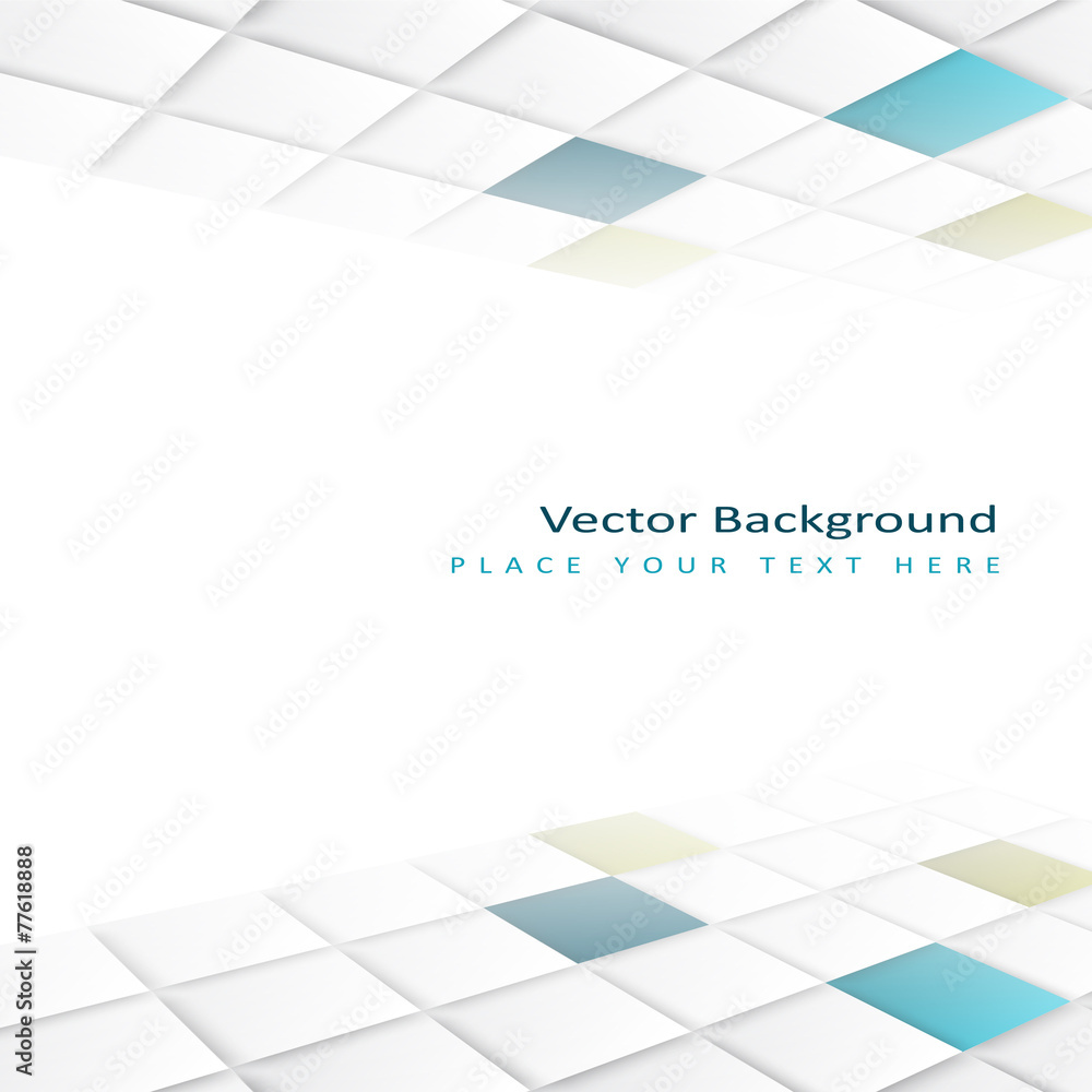 Poster abstract perspective background with square tiles
