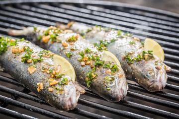 Baked fish with lemon and spices