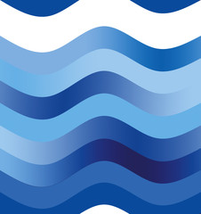 illustration Pattern of wave in blue and indigo shade.May be era