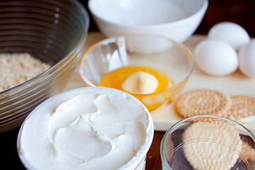 Cooking ingredients for cheesecakes