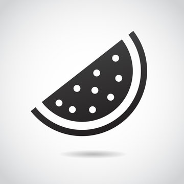 Watermelon vector icon.