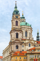 Fototapeta na wymiar St. Nicholas Church in Prague, Czech Republic