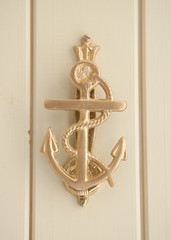 brass anchor door knocker © Chris Brignell