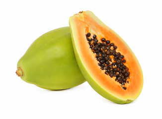 Ripe papaya (isolated)