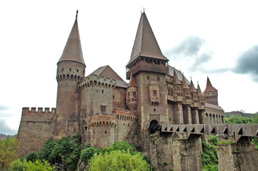 Fototapeta na wymiar Corvinestilor castle, Hunedoara, Romania