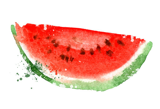 Watermelon vector logo design template. vitamins or food icon.