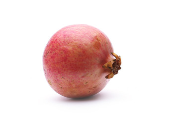 Pomegranate on white background