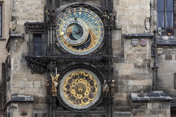 The Astronomical Clock in Prague, Czech Republic 