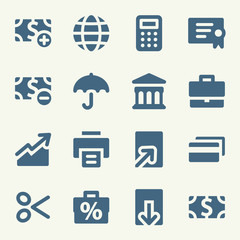 Finance web icons set