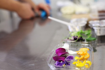 Restaurant kitchen table