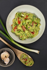 Guacamole. Selective focus.