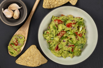 Guacamole. Selective focus.