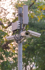 Security CCTV camera and urban video