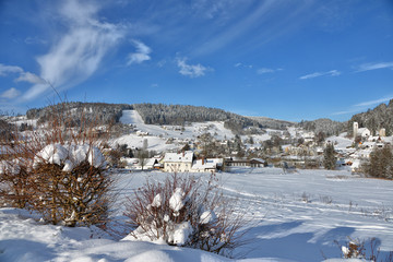 Obraz premium Winter Landschaft Schnee Warmensteinach