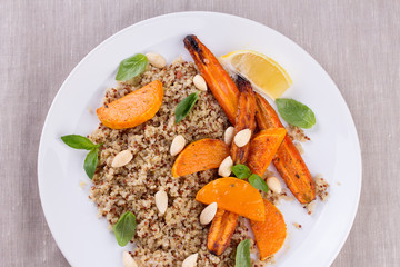 Grilled vegetables with quinoa