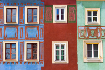 Facades in Poznan, Poland