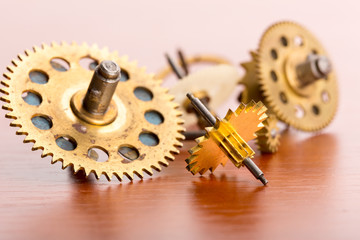 Various clock gears