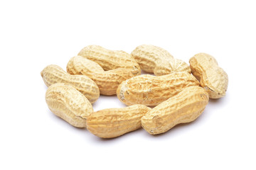 Penuts on a white background