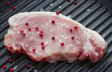 raw pork chop