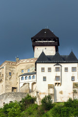 Fototapeta na wymiar The medieval castle of the city of Trencin in Slovakia