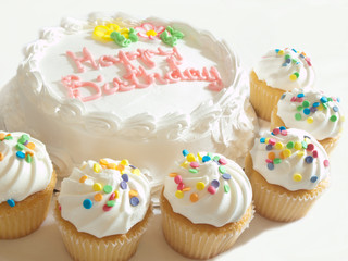 cake and cupcakes