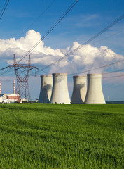 Nuclear power plant Dukovany in Czech Republic Europe