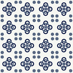 Cotton fabric Blue seamless pattern. Design for tile, textile, fabric