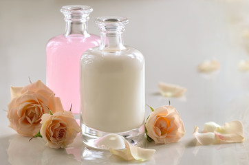 Cosmetic milk and toner