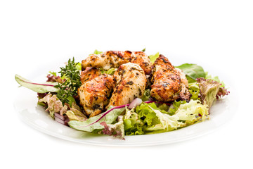 Hähnchenbrust auf Salat