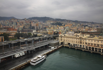 Obraz premium Genoa port. Italy