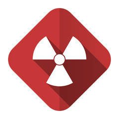 radiation flat icon atom sign