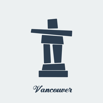 Vector Inukshuk Vancouver