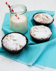 cupcakes and milk