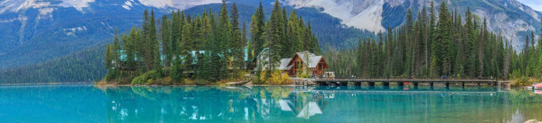 Fototapete Rund Emerald Lake © underwaterstas