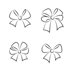 Sketch gift bows