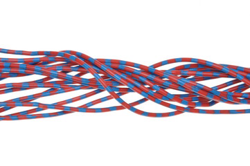 Cables isolated on white background
