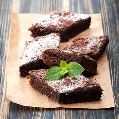 Cake chocolate brownie