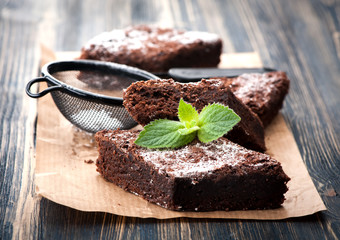 Cake chocolate brownie