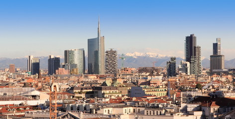Fototapeta premium Widoki w Mediolanie we Włoszech