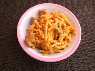 Geschnetzeltes mit spätzle