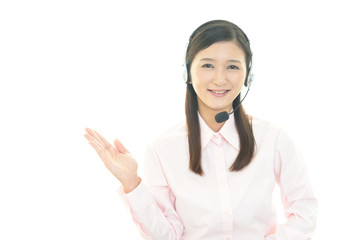 笑顔のオペレーター